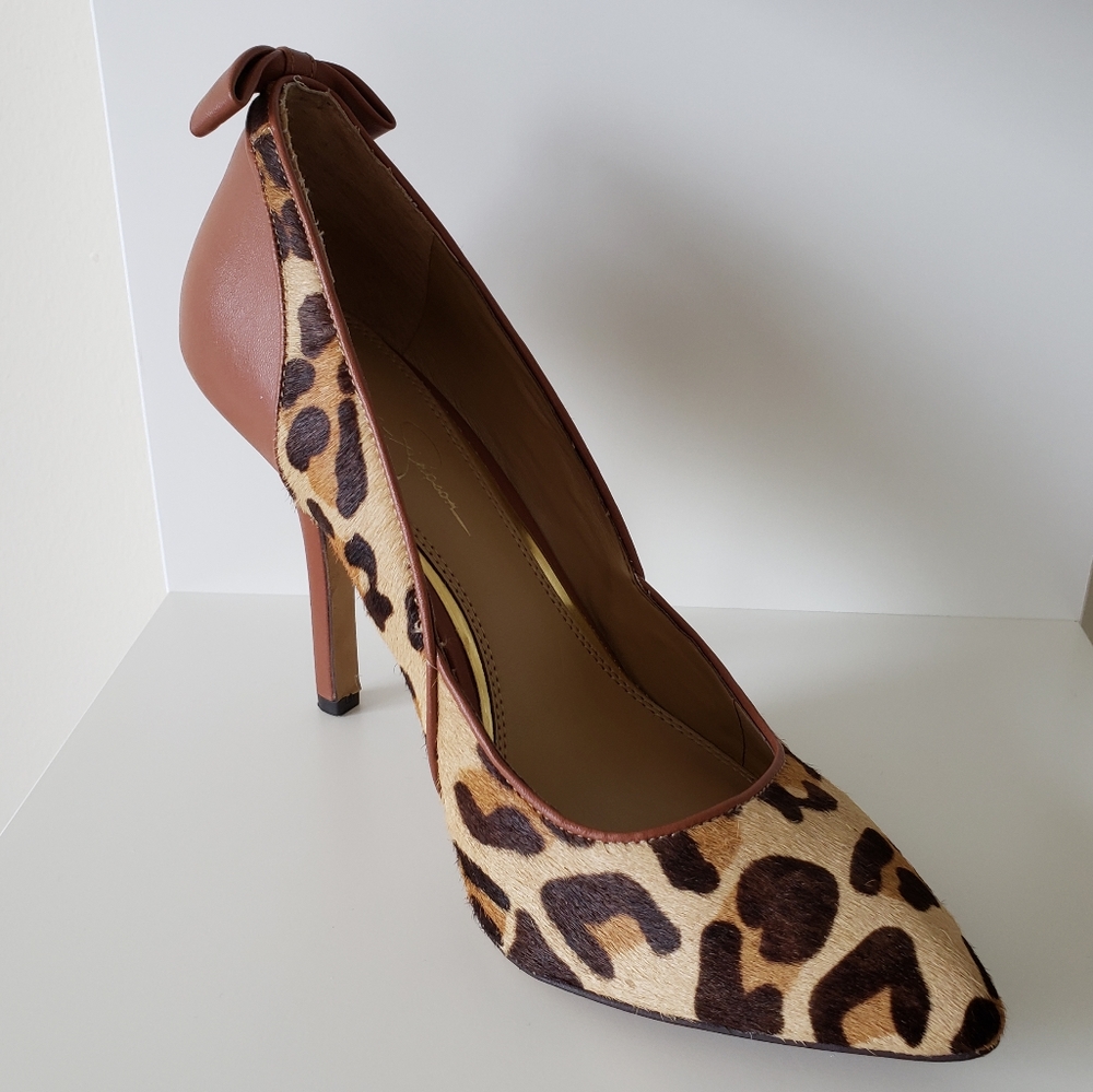 Jessica Simpson Leopard Pumps Heels Size 8.5